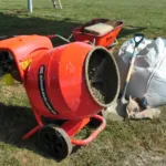 Belle Cement Mixer on site mixing