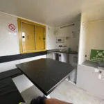 Inside of mobile welfare unit