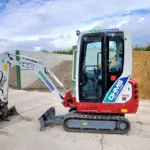 Takeuchi Cabbed Digger left view