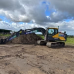 14 Tonne Digger showing max reach