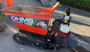 Close up of hi tip slane track barrow