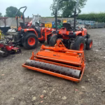 Stone Burier attached to Compact Tractor