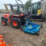 Flemming mower attached to Compact tractor