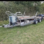 Double car transporter trailer