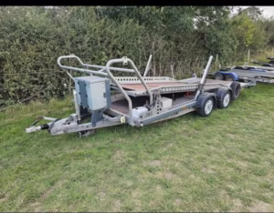 Double car transporter trailer
