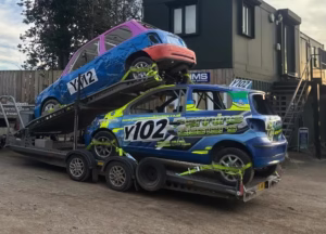 twin deck car transporter trailer