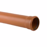 110/100mm x 3m Ultra SN8 Sewer Pipe S/S Orange