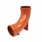 110mm 90 Degree Sewer Rest Bend D/S Orange